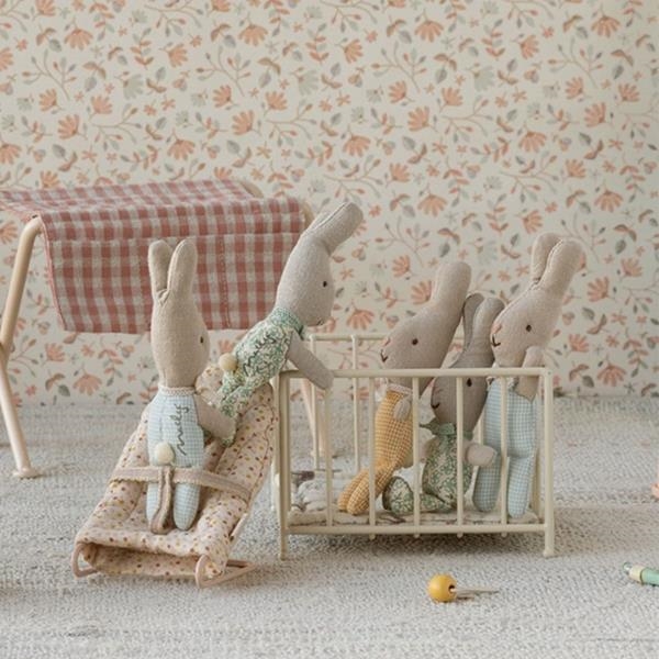 Pack Dulces Sueños Maileg | Conejo Micro y Parque de Juegos Rosa 