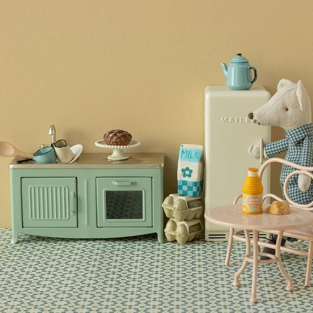Cocina Vintage Mouse Mint Maileg | Mobiliario Casa de Muñecas