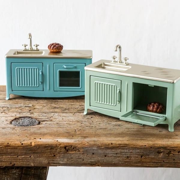 Cocina Vintage Mouse Mint Maileg | Mobiliario Casa de Muñecas