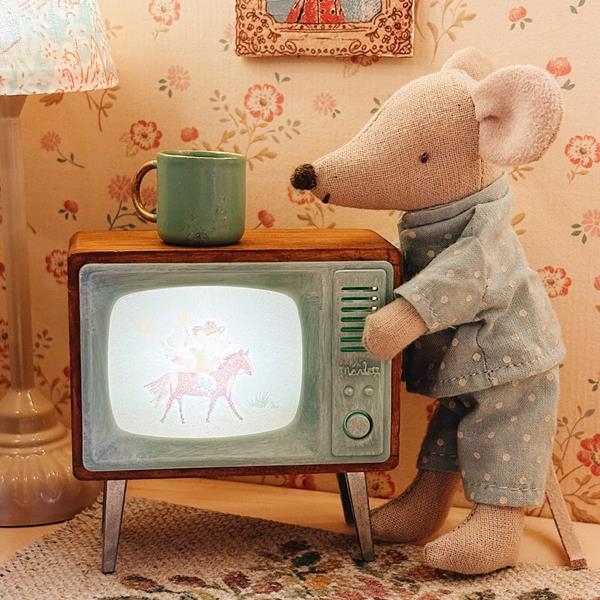 Televisión Ratones Maileg Vintage | Mueble Casita de Muñecas