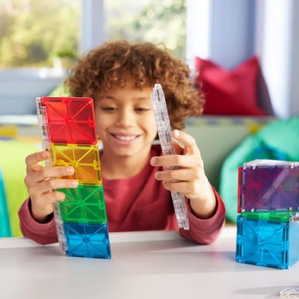 Rail Racers Magna-Tiles | Circuito Magnético de Bolas 