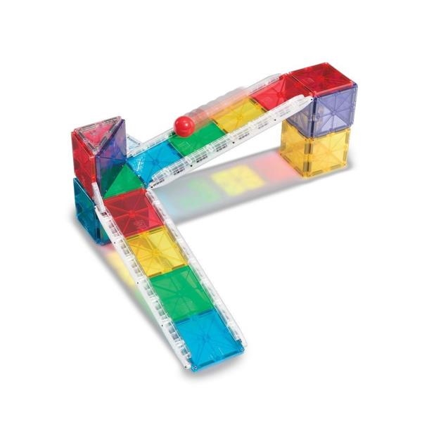 Rail Racers Magna-Tiles | Circuito Magnético de Bolas 