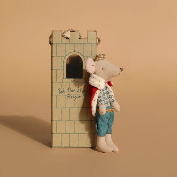 King Mouse Maileg | Rey Ratón con Capa y Corona | Kamchatka