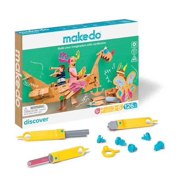 MAKEDO DISCOVER 126 PIEZAS | MKD-A0126 | Juguetes de madera ecológicos, educativos y originales