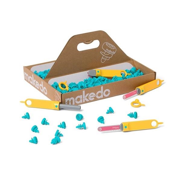 Makedo Discover 126 piezas | Kit de Construcción y Reciclaje Creativo 