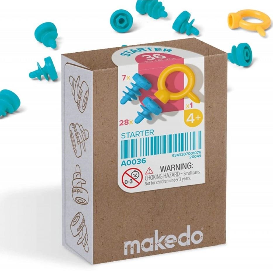 Makedo Starter Kit A0036 | Pack de Iniciación Construcción Cartón 