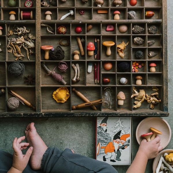 Mushroom Grove Grapat | Setas de Madera para Minimundos 