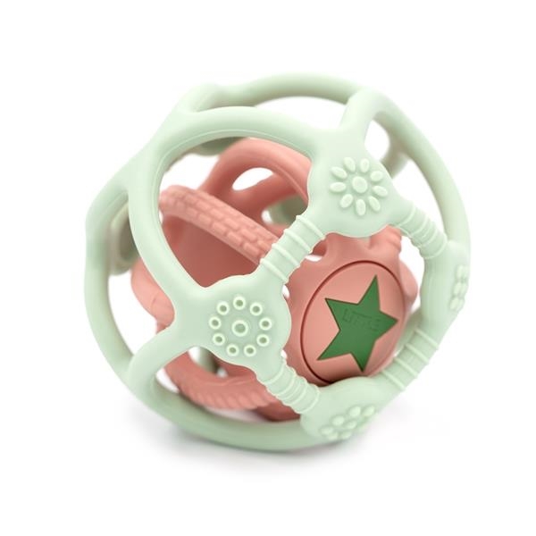 Pelota Sensorial 2 en 1 Little L Verde Rosa | KamchatkaToys
