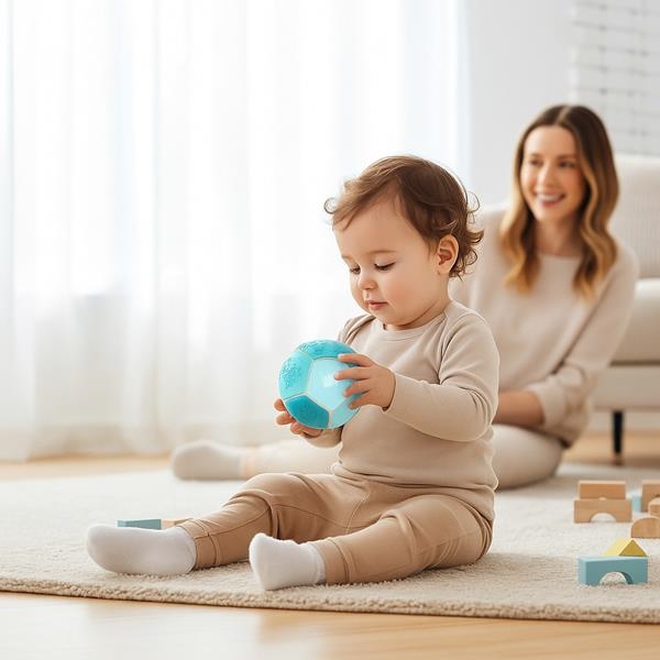 Bola Sensorial Ocean Little L de silicona para bebé | Kamchatka