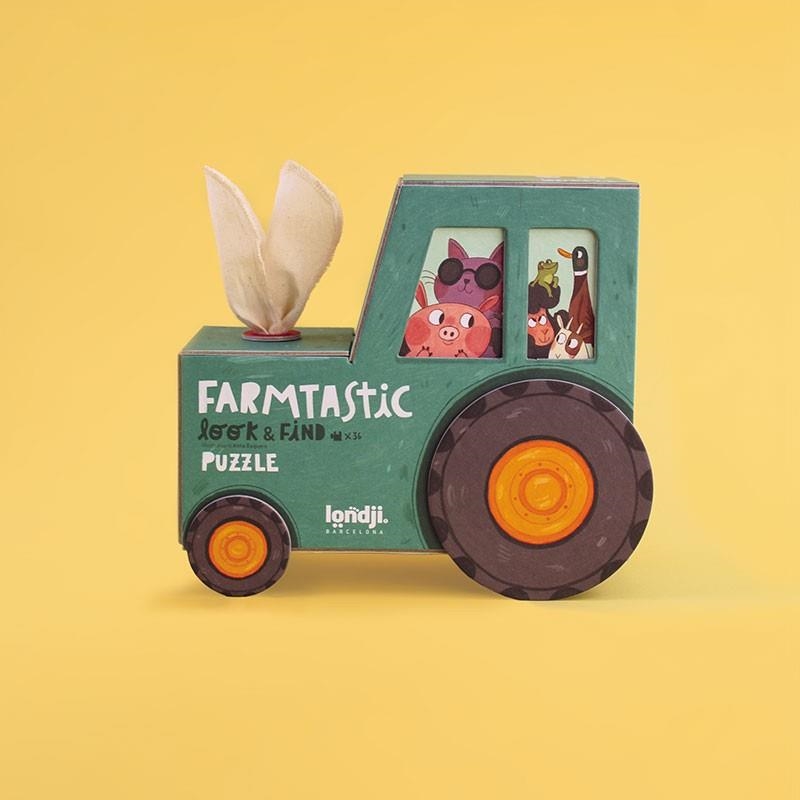 Puzzle & Juego Look & Find Farmtastic 36 Piezas | Londji 