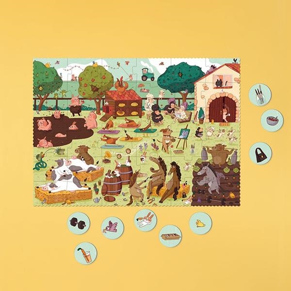 Puzzle & Juego Look & Find Farmtastic 36 Piezas | Londji 