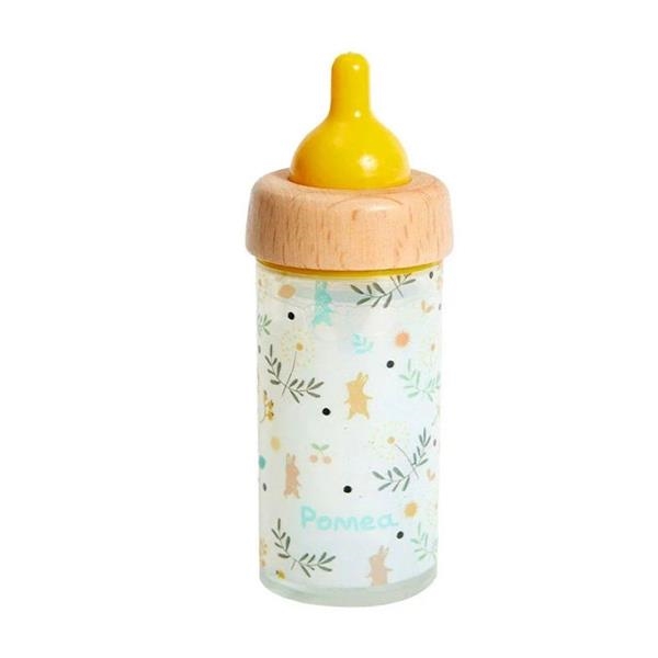 Kit Hora de Comer Muñecas: Biberón Mágico Djeco + Babero Götz 
