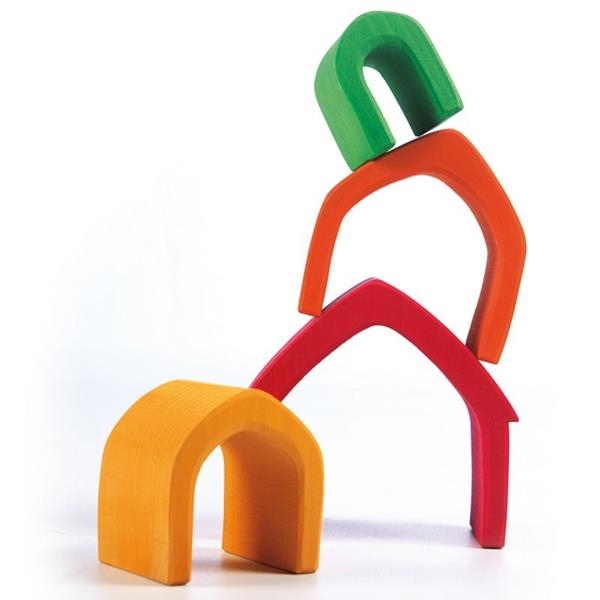 Construcción arcoiris Waldorf | Juguetes de madera Grimms