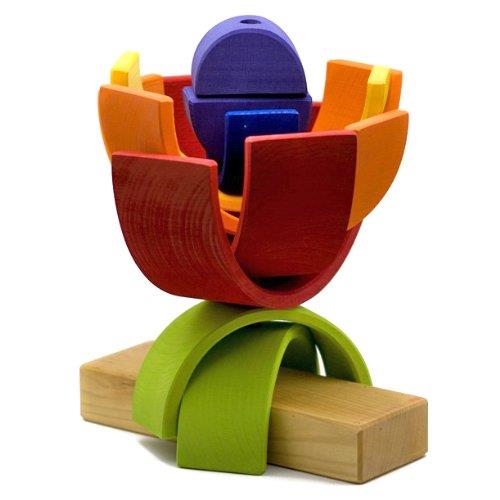 Arcoiris doble de madera Waldorf