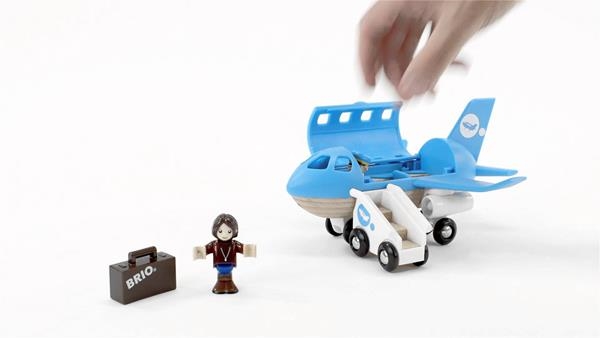 AVIÓN CON PASAJERO | BR33306 | Juguetes de madera ecológicos, educativos y originales