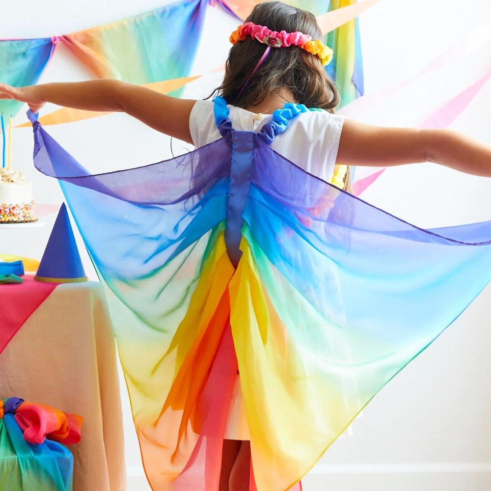 Alas de seda Arcoiris | Juguetes Waldorf | Kamchatka Magic Toys