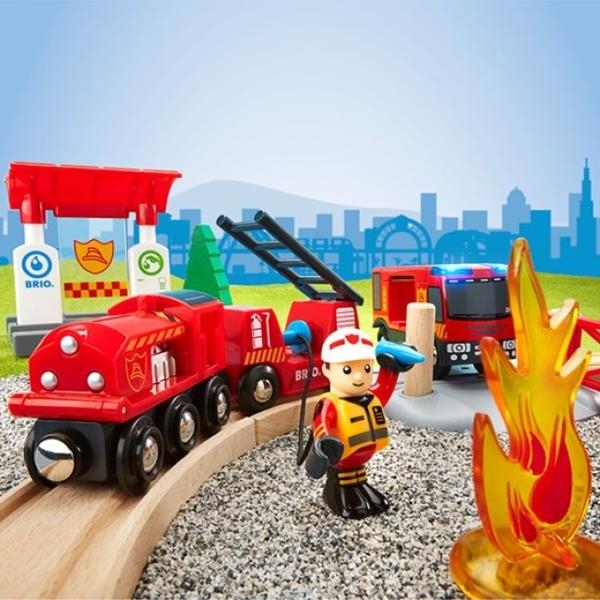 Circuito de tren de bomberos | Brio | Kamchatkatoys