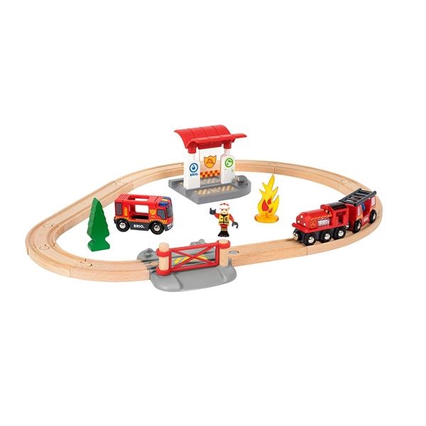 Circuito de tren de bomberos | Brio | Kamchatkatoys