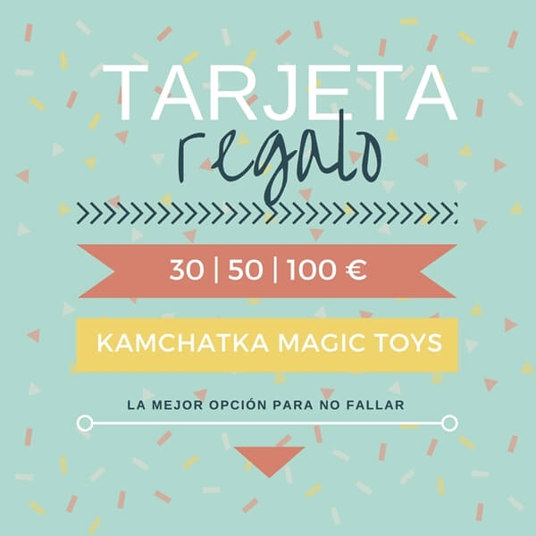 TARJETA REGALO | KAM-TR | Juguetes de madera ecológicos, educativos y originales