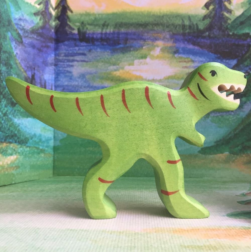 T-Rex | Dinosaurios de madera | Juguetes Waldorf | Holztiger