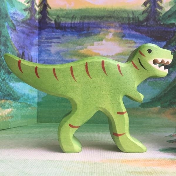 T-Rex | Dinosaurios de madera | Juguetes Waldorf | Holztiger
